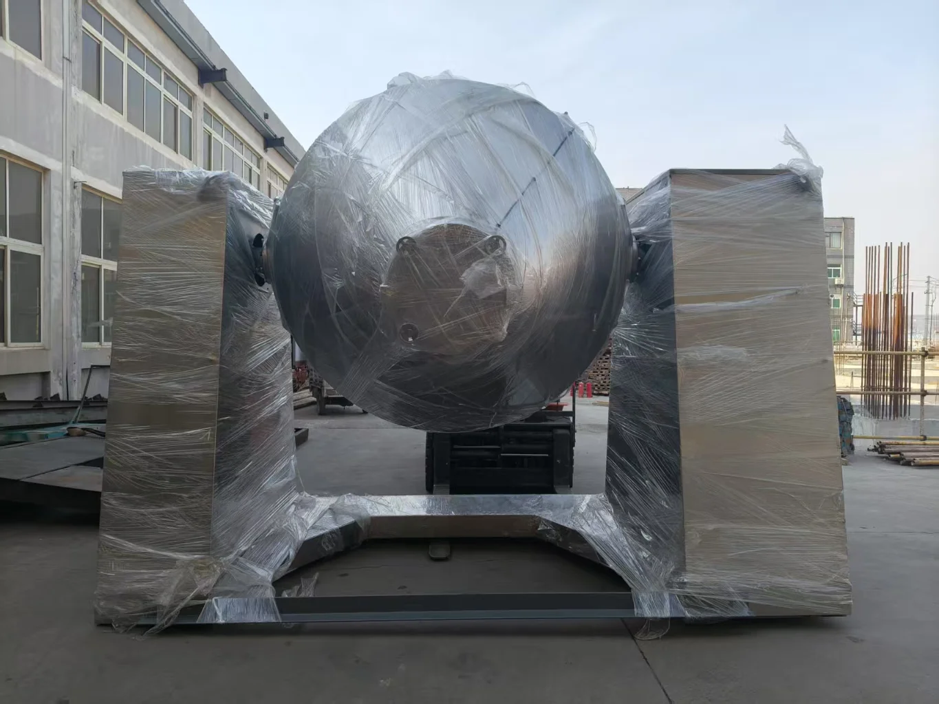 Powder coating production