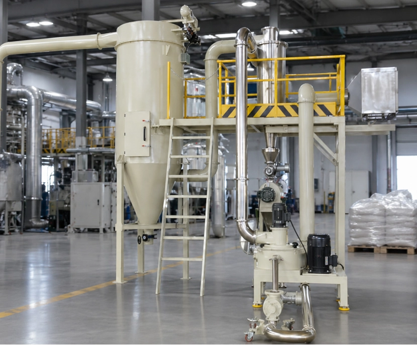 Industrial milling system in clean factory