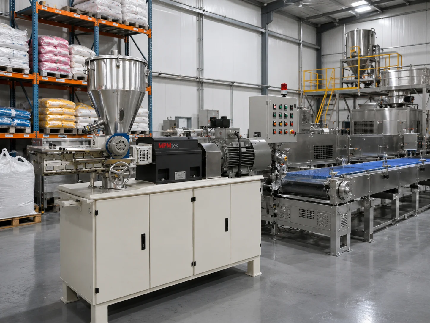 powder coating extruder for high gloss and sand texture powder