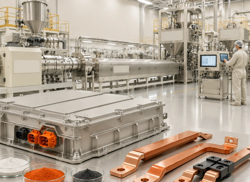 High-tech EV battery powder coating production line
