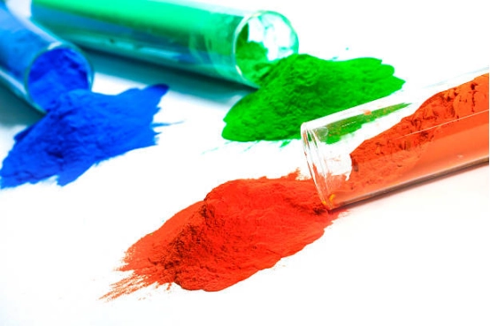 Colorful powder coating
